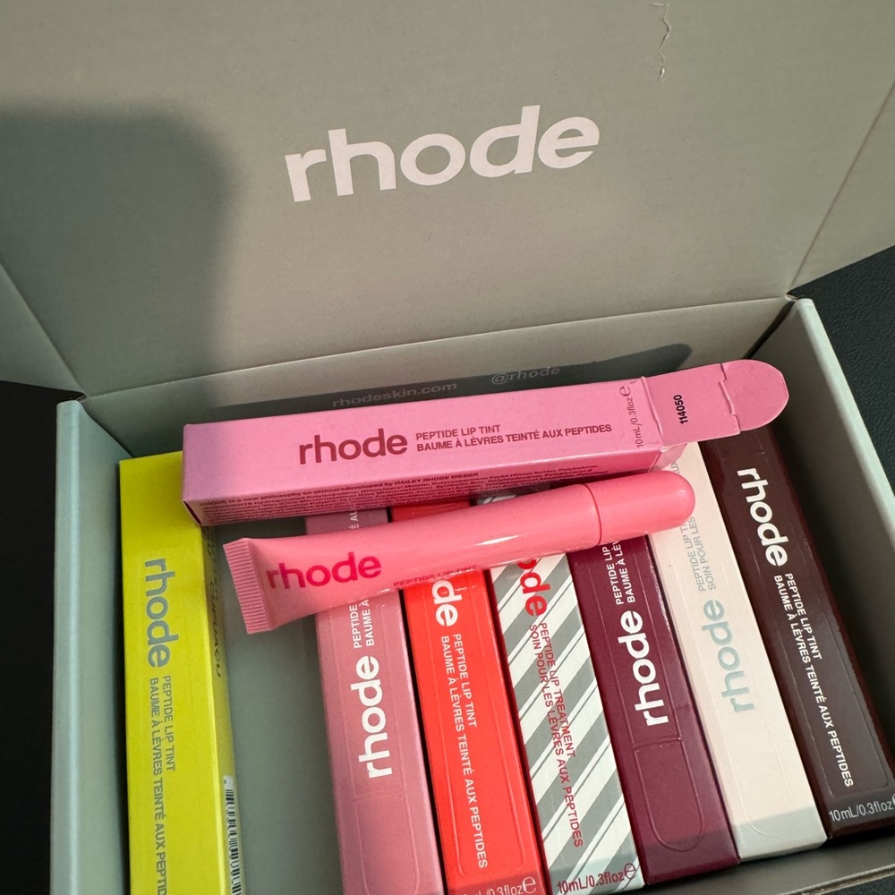 RHODE Vibrant Lip Tint Collection with box